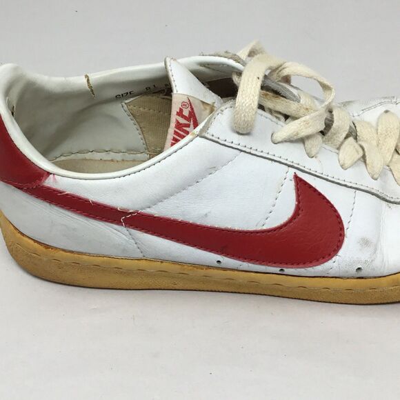Vtg 1981 Nike Bruin Leather OG Gum Tan Sole Made In Korea ST Seonghwa Men\'s 8.5